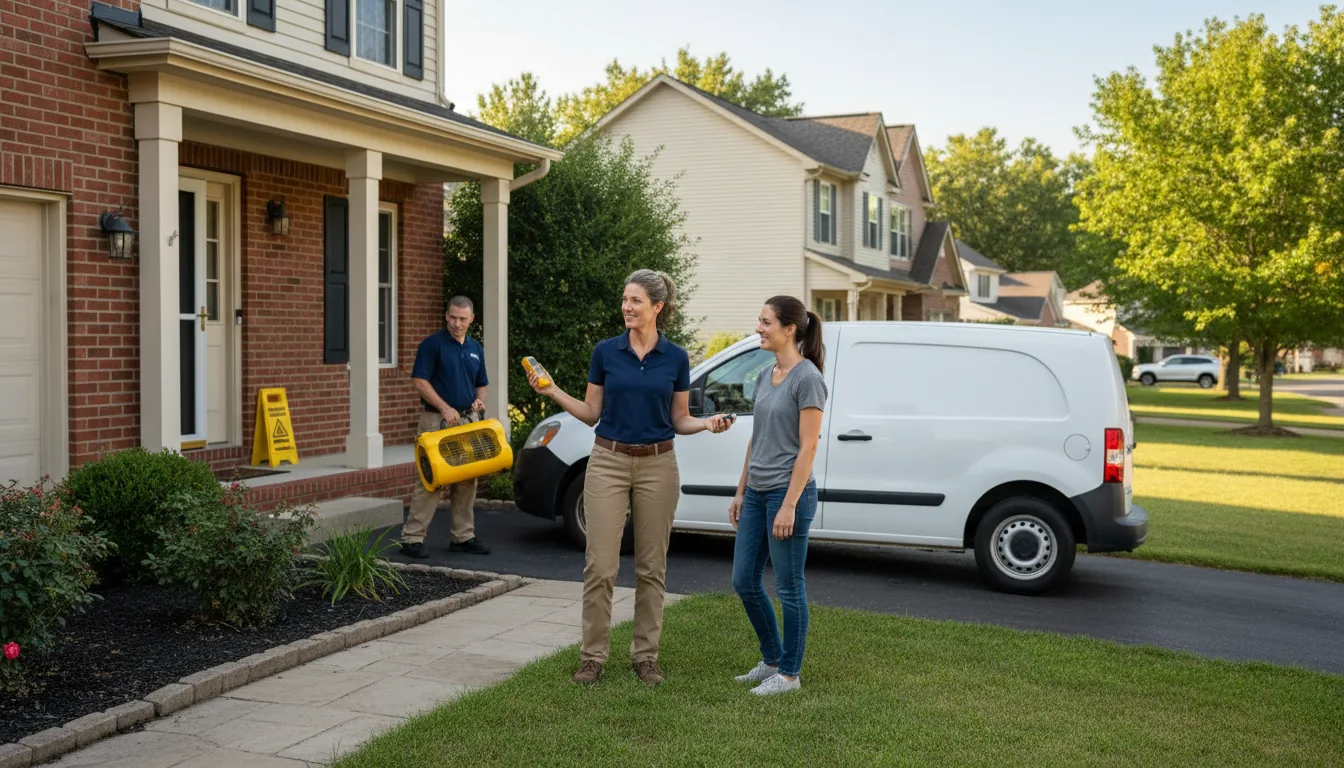 Water restoration image for Home Water Damage Repair in Linton, ND